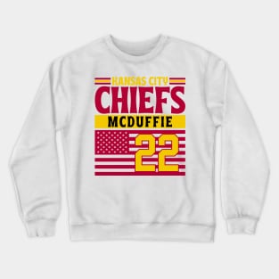 Kansas City Chiefs McDuffie 22 American Flag Football Crewneck Sweatshirt